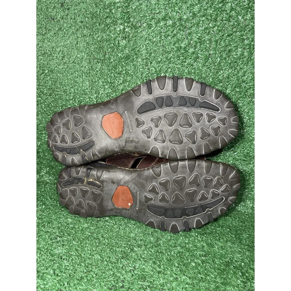 Born Sandals Mens Size 10 US 44 EU Brown Leather Fisherman Comfort Shoe Strappy